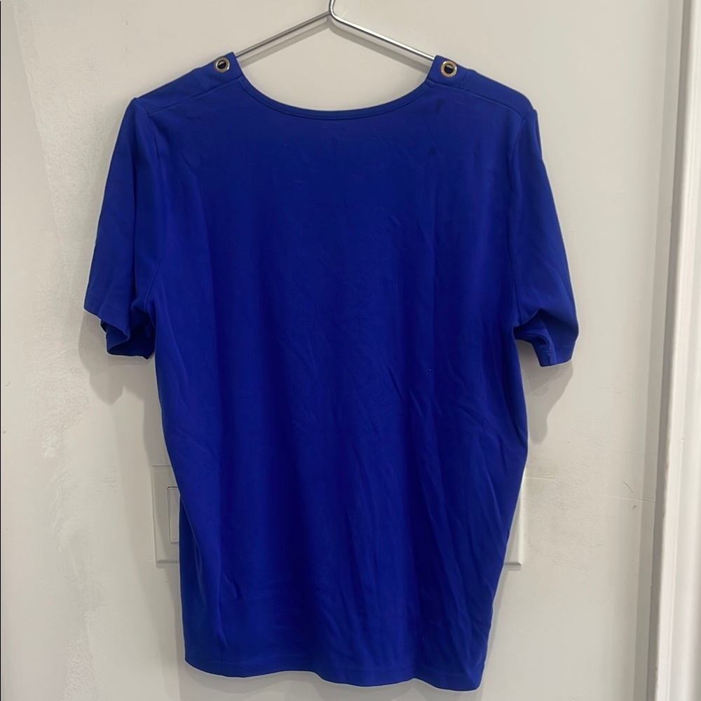 ALIA Blue Eyelet Cotton Shirt 🔥 - Size XL - Picture 5 of 9